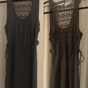 Olive Green Tank Dress